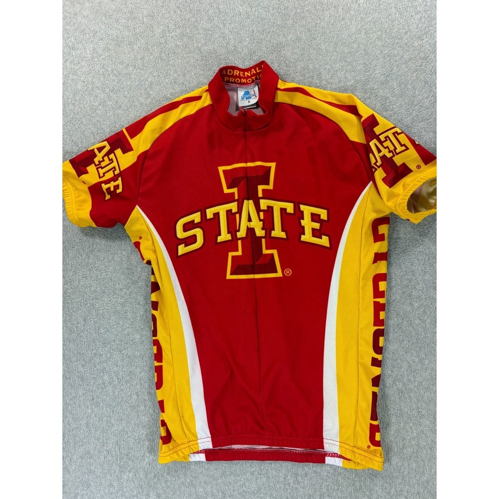 Iowa State Cyclones 3/4 Zip Campus S/S Cycling‎ Jersey (Men's Small) Red